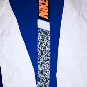 Sz lg Blue Nike Leggings